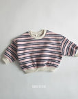Stripe Fleece Sweatshirt