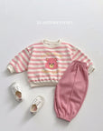 Happy Bear Stripe Sweatshirt