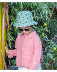 Dino & Stripes Reversible Hat – Wendbarer Sommerhut für Kids