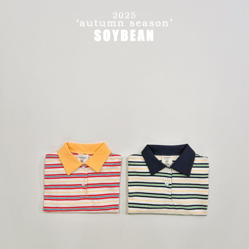 Raglan Collar Tee – Gestreiftes Shirt mit Polokragen