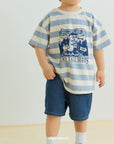 Stripe Meow Tee