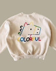 Colorful Fleece Sweatshirt