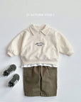 Embroidery Anorak Sweatshirt
