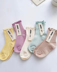 Pastel Shirring Socks Set