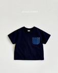 Denim Pocket Short Sleeve Tee