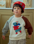 Fleece Embroidery Raglan Tee