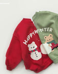 Happy Winter Brushed Sweatshirt