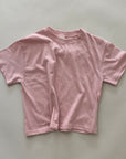 Rosewood Tee – Locker geschnittenes Basic-Shirt in zartem Rosa