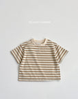 Smile Stripe Short Sleeve Tee