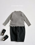 Stripe Ribbed Wave Tee