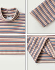 Stripe Half Turtleneck Tee