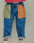 Stretch Color Block Pocket Pants