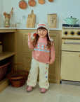 Heart Embroidery Corduroy Pants