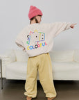 Colorful Fleece Sweatshirt