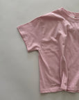 Rosewood Tee – Locker geschnittenes Basic-Shirt in zartem Rosa