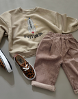 Brownie Line Pants – Weite Hose mit feinen Streifen