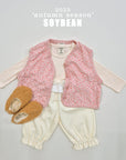 Corduroy Flower Vest