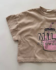 Milk Strawdrink T-Shirt – Cooles Print-Shirt mit Retro-Charme
