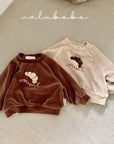 Croissant Velour Sweatshirt (Bebe)