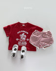 Striped Terry Rib Shorts