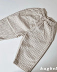 Washed Check Baggy Pants