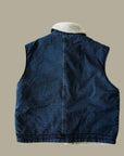 Teddy Button Denim Vest