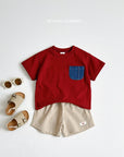 Denim Pocket Short Sleeve Tee