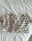 Henley Stripe Tee