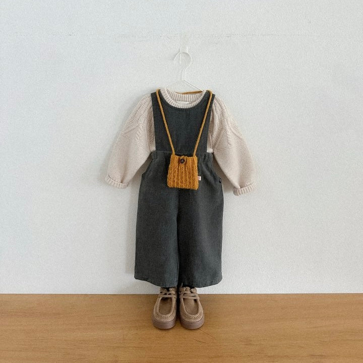 Peach Washed Overalls