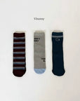 Stripe Happy Socks Set
