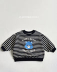 Happy Bear Stripe Sweatshirt