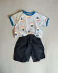Ice Cream Club Set – T-Shirt & Shorts mit Allover-Print