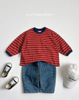 Smile Label Stripe Tee