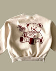Flower Bear Fleece Sweatshirt