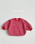 Fleece Stripe Sweatshirt