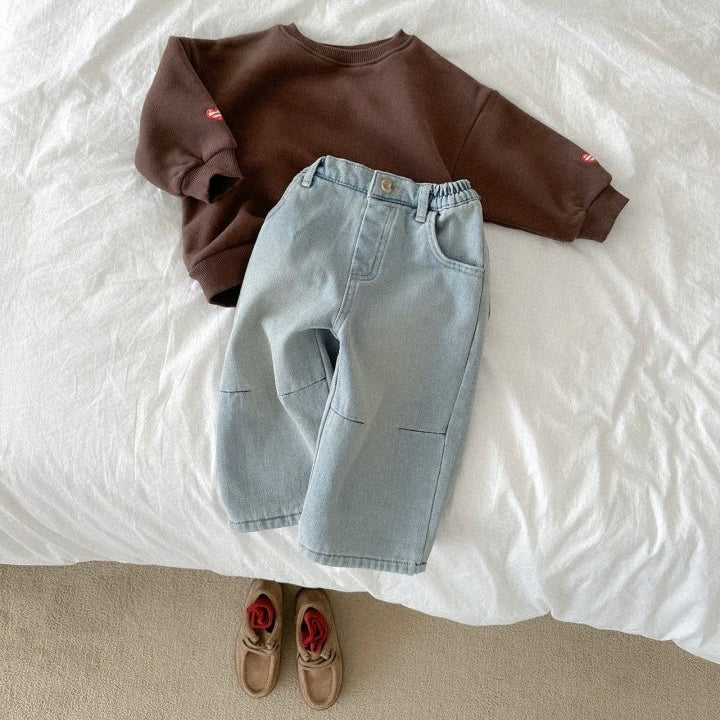 Dart Straight Denim Pants