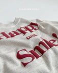 Happy Embossed Sweatshirt