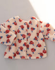 Teddy Fleece Jacket – Kuscheljacke mit Blumenmuster