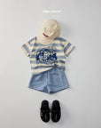 Stripe Meow Tee