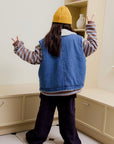 Teddy Button Denim Vest