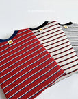 Smile Label Stripe Tee
