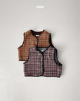 Check Fleece Vest