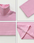 Peach Mock Turtleneck Tee