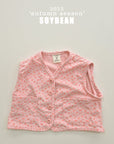 Corduroy Flower Vest