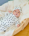 Petit Heart Full Bodysuit + Bonnet Set (Bebe)