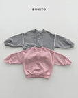 Little Foxx – Raw Edge Henley Sweatshirt