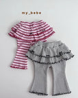 Little Foxx – Double Ribbon Tiered Pants