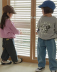 Little Foxx – Wide Curved Denim Pants