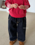 Little Foxx – Round Denim Spandex Baggy
