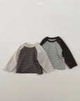 Little Foxx – Striped Raglan Tee